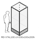 MD-VTAL100 richiedi preventivo - Vetrina ARGURION, telaio in alluminio, cm 100x100x200h. Vetrina ARGURION, telaio in alluminio, cm 100x100x200h. - Vetrina ARGURION, telaio in alluminio, cm 100x100x200h.