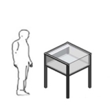 MD-VTALTQ richiedi preventivo - Vetrina espositiva a tavolo linea ARGURION Vetrina espositiva a tavolo linea ARGURION "telaio in alluminio".cm 90x90x100h. - Vetrina espositiva a tavolo linea ARGURION