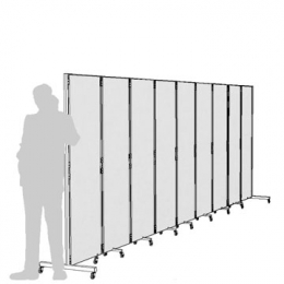 Separè autostabile CLIPPER ROLLER "laminato" - cm 593x193h (9 elementi)