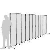 Separè autostabile CLIPPER ROLLER "laminato" - cm 723x193h (11 elementi) - Separè autostabile CLIPPER ROLLER 