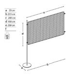 Pannello espositivo EXPO'  "griglia metallica aggiuntiva.MD-EXG20T1 - Pannello espositivo EXPO'  