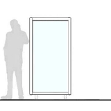 Pannello divisorio ALA "vetroplastico" - cm 100x180h - Pannello divisorio ALA 