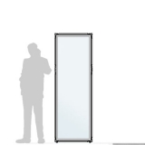 MD-CL65.19A richiedi preventivo - Pannello divisorio CLIPPER Pannello divisorio CLIPPER "vetroplastico" - cm 65x195h - Pannello divisorio CLIPPER