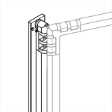 MD-SM02 richiedi preventivo - Staffa di ancoraggio a muro - cm 130h Staffa di ancoraggio a muro - cm 130h - Staffa di ancoraggio a muro - cm 130h