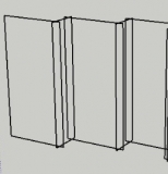 Pannello espositivo, cm 125x250h - Pannello espositivo, cm 125x250h