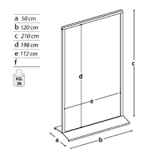 MD-PNP12 richiedi preventivo - Pann.espositivo SIDEROS' Pann.espositivo SIDEROS' "lastra composita" inserita nel telaio.MD-PNP12 - Pann.espositivo SIDEROS'