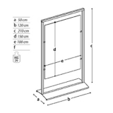 MD-PN12 richiedi preventivo - Pannello espositivo SIDEROS' Pannello espositivo SIDEROS' " lastra composita" con morsetti MD-PN12 - Pannello espositivo SIDEROS'