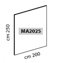 Parete espositiva MACRO lastra in forex, cm 200x250h. 
